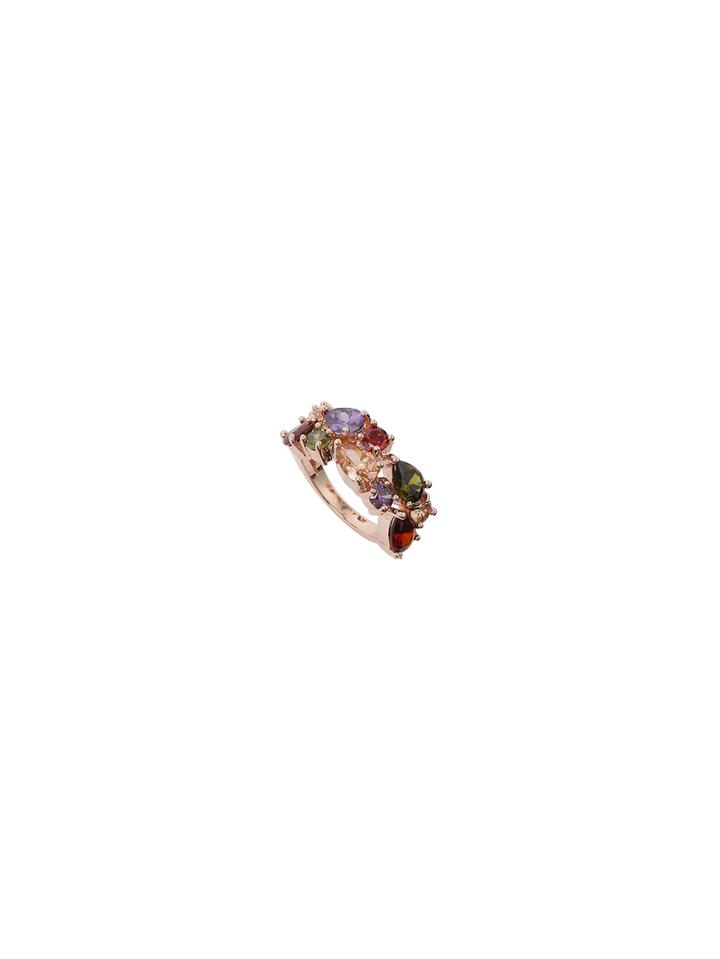 Romwe Colorful Faux Gem Ring