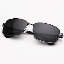 Romwe Men Metal Frame Sunglasses