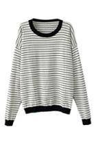 Romwe Simple Stripe Jumper