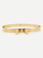 Romwe Metallic Bow Belt
