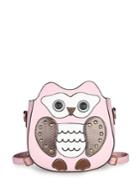 Romwe Owl Pattern Pu Bag With Convertible Strap