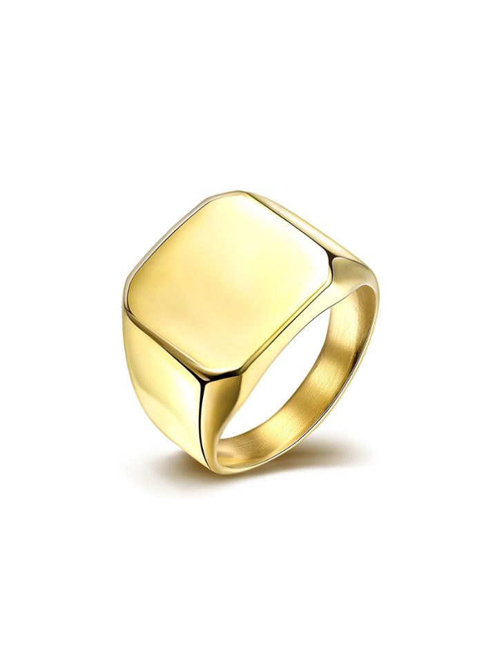 Romwe Geometric Metal Ring