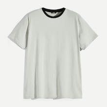 Romwe Guys Contrast Neck Pullover Tee