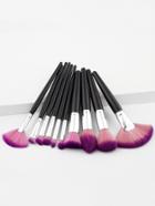 Romwe Fan Shaped Makeup Brush Set 10pcs