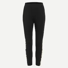 Romwe Leopard Panel Side Leggings