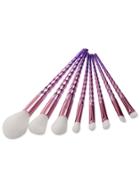 Romwe Purple Unicorn Design Makeup Brush Set