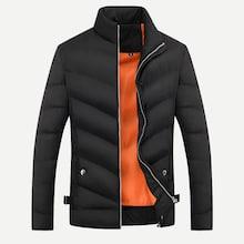 Romwe Men Zip Up Padded Coat