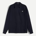 Romwe Guys Letter Patched Half Placket Polo Shirt