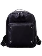 Romwe Studded Black Nylon Backpack