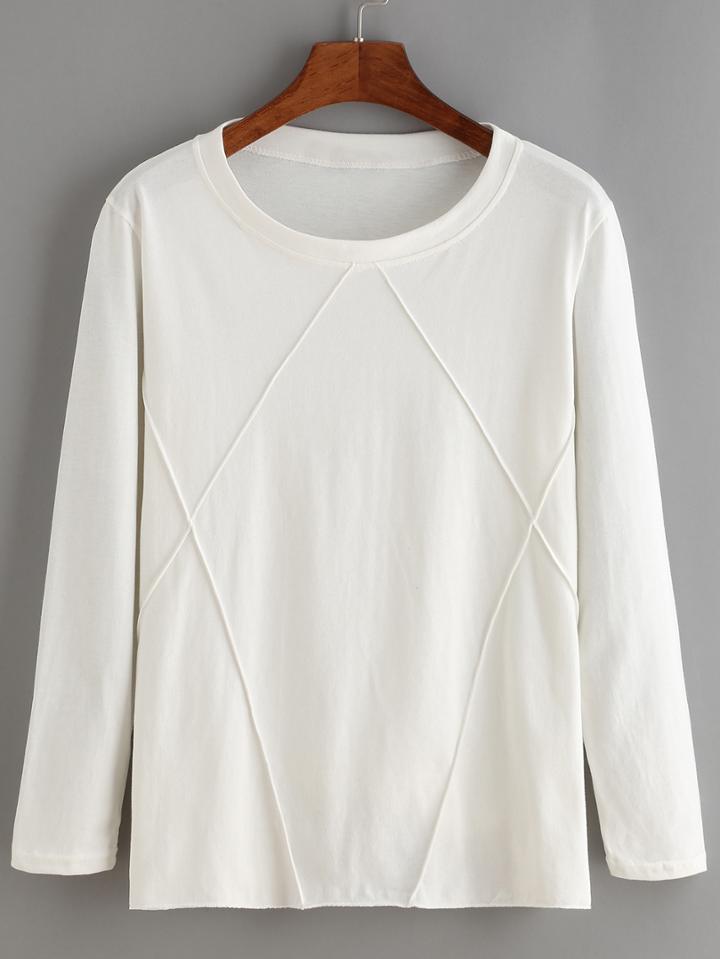 Romwe Diamondback Long Sleeve T-shirt