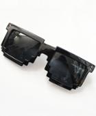 Romwe Black Geometric Sunglasses