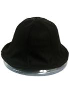 Romwe Vintage Wool Boater Black Hat