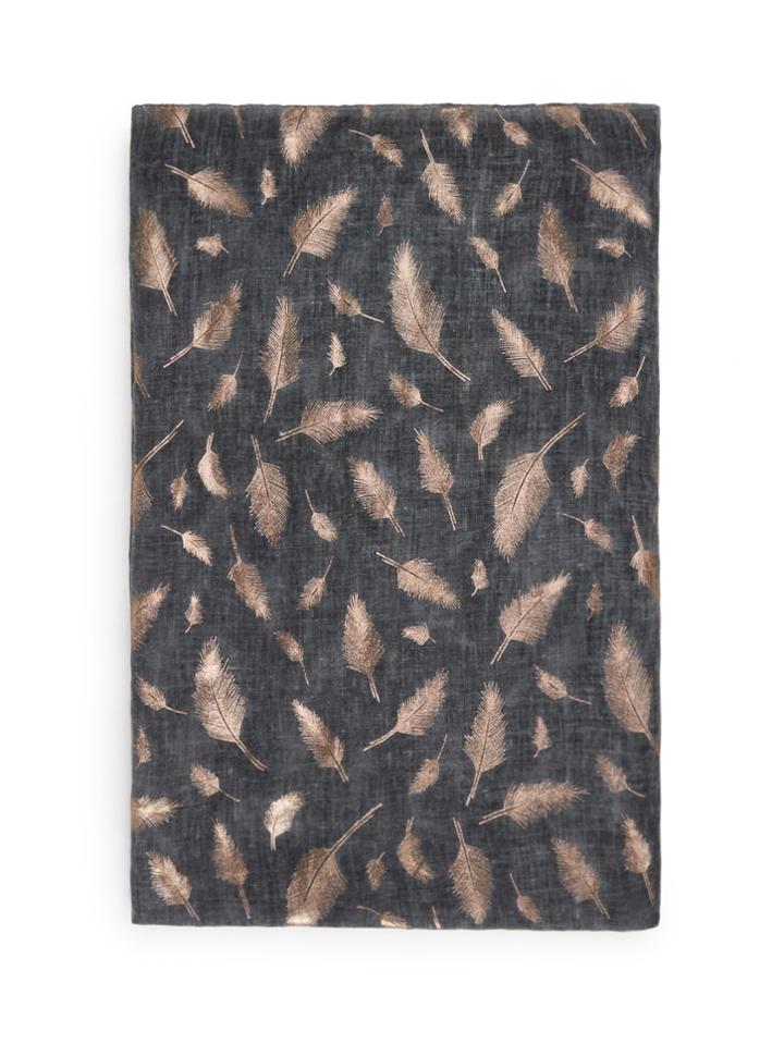 Romwe Feather Print Scarf