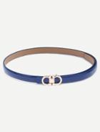 Romwe Royal Blue Eight-shaped Buckle Faux Leather Belt