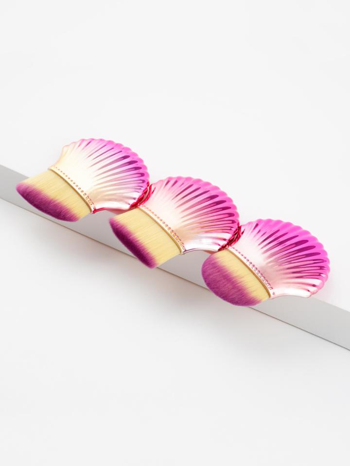 Romwe Shell Design Flat Makeup Brush 3pcs