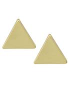 Romwe Gold Small Triangle Stud Earrings