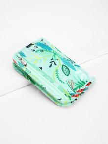 Romwe Hornbill Print Wallet