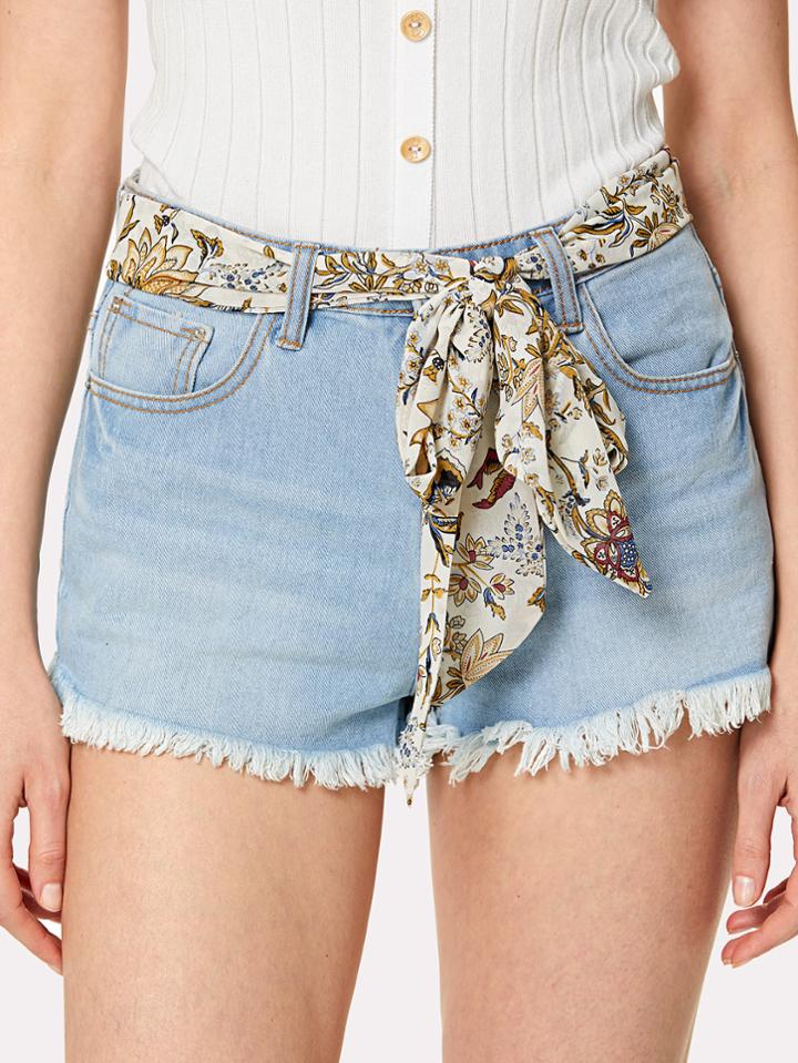 Romwe Calico Print Belt