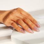 Romwe Marble Pattern Fake Nail With Double Side Tape 25pack