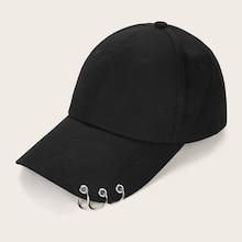 Romwe Guys Ring Decor Baseball Cap