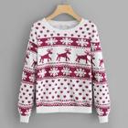 Romwe Christmas Animal Print Sweatshirt