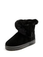 Romwe Faux Fur Lined Snow Boots
