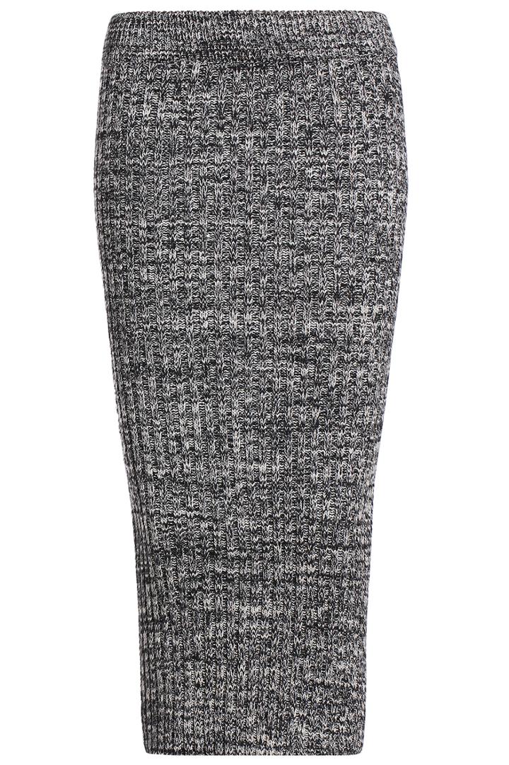 Romwe Split Knit Slim Skirt
