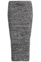 Romwe Split Knit Slim Skirt
