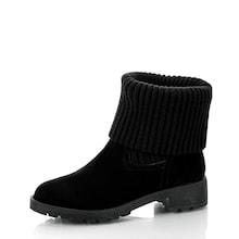 Romwe Solid Suede Ankle Boots