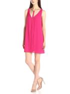 Romwe Cutout Chain Neck Chiffon Dress