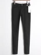 Romwe With Pockets Slim Pant