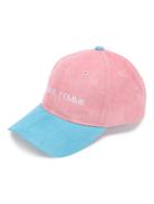 Romwe Two Tone Letter Embroidery Baseball Hat