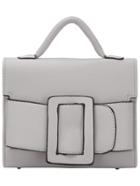 Romwe Grey Buckle Pu Shoulder Bag