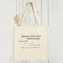 Romwe Slogan Detail Tote Bag