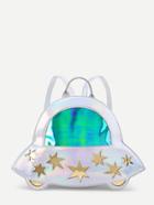 Romwe Star Pattern Iridescent Cute Backpack