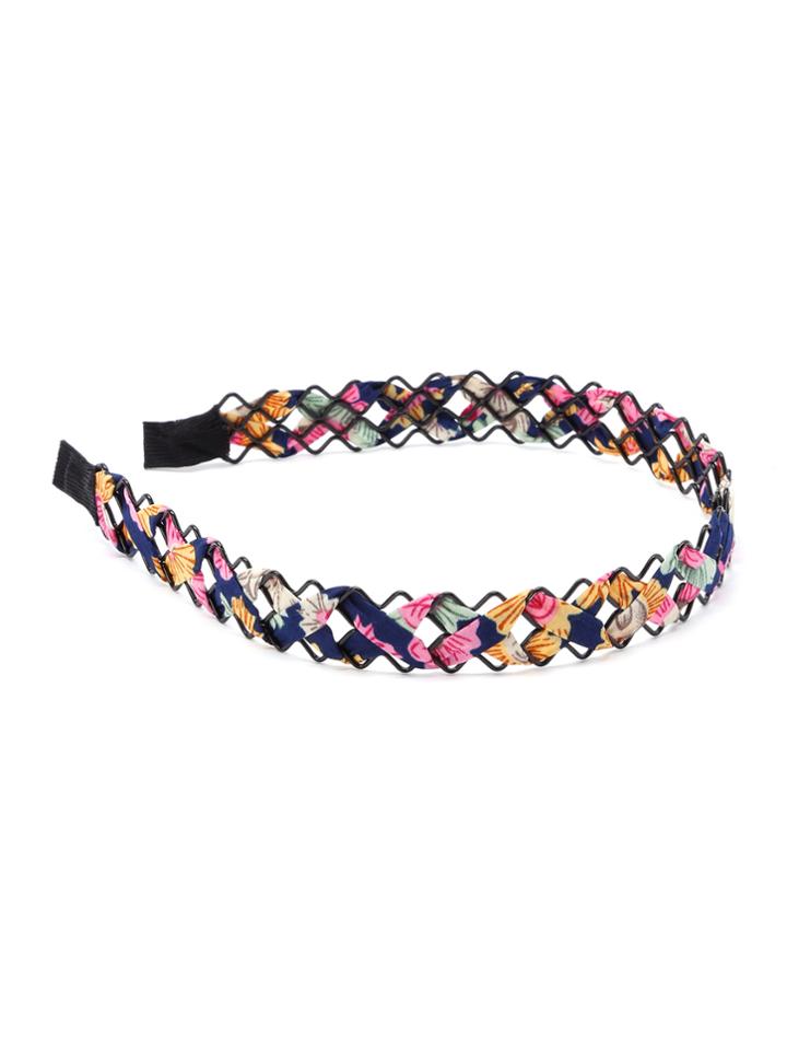 Romwe Mixed Print Woven Headband