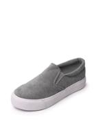 Romwe Corduroy Low Top Flatform Sneakers
