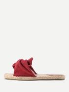Romwe Knotted Design Woven Flat Sandals