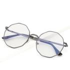 Romwe Men Polygon Lens Glasses