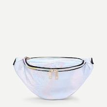 Romwe Croc Pattern Iridescent Bum Bag