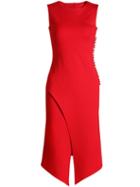 Romwe Red Round Neck Sleeveless Bodycon Dress