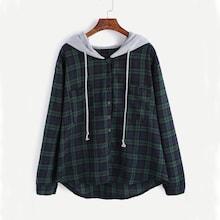 Romwe Plus Pocket Decoration Hooded Sweatshirt