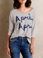 Romwe V Neck Striped Letter Print T-shirt