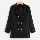 Romwe Double Breasted Pea Coat