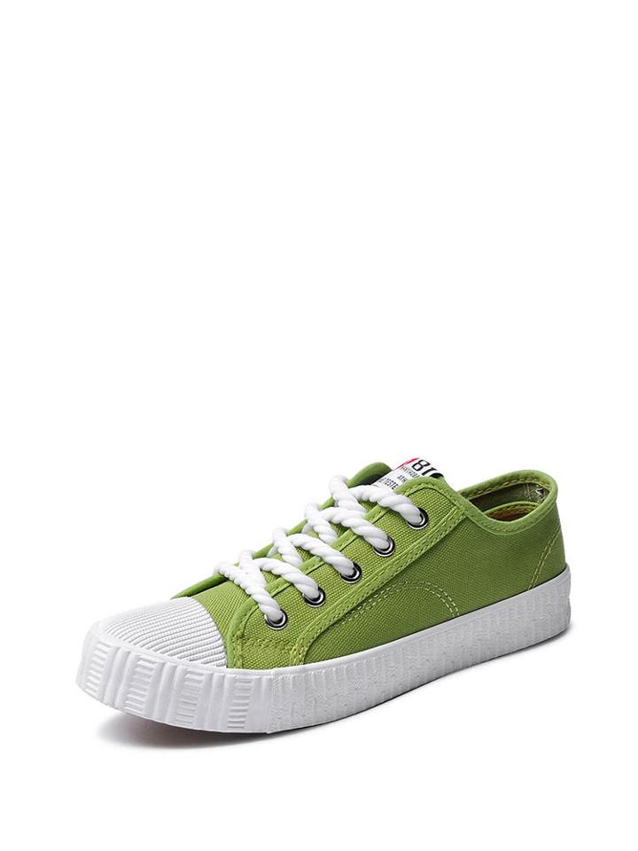 Romwe Lace Up Low Top Plimsolls
