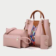 Romwe Pu Combination Bag 4pcs