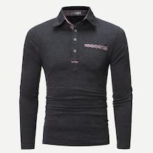 Romwe Men Pocket Decoration Polo Shirt