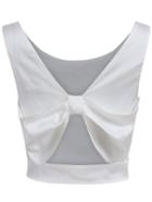 Romwe Open Back Knotted Tank Top