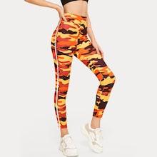 Romwe Camo Pattern Skinny Leggings