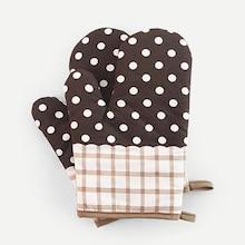 Romwe Polka Dot Oven Glove 1pc